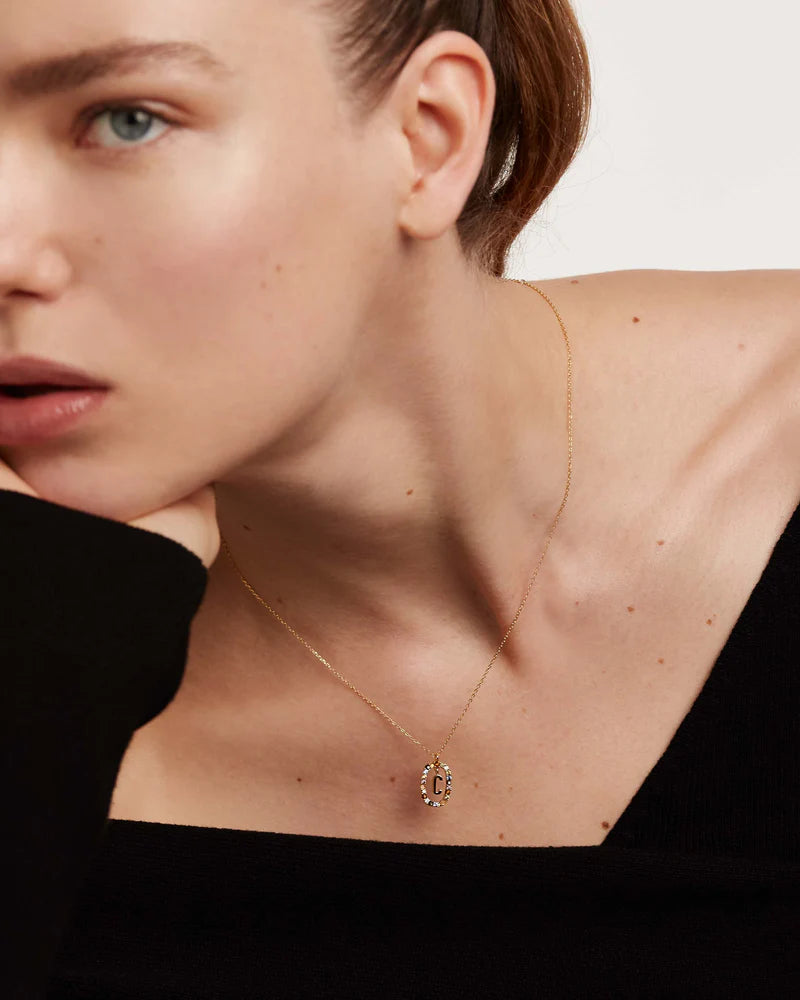 Golden Hour Letter Necklace