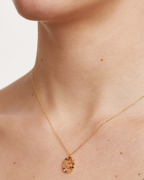 Golden Hour Letter Necklace