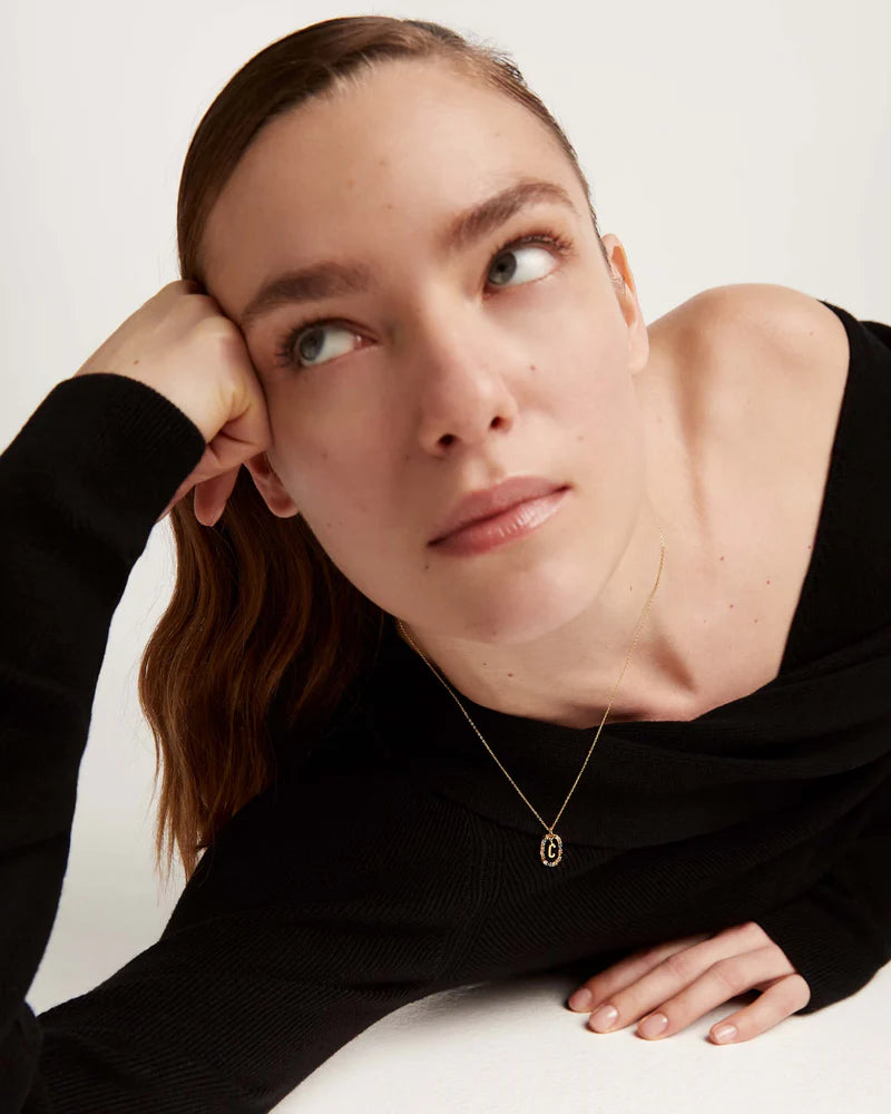 Golden Hour Letter Necklace