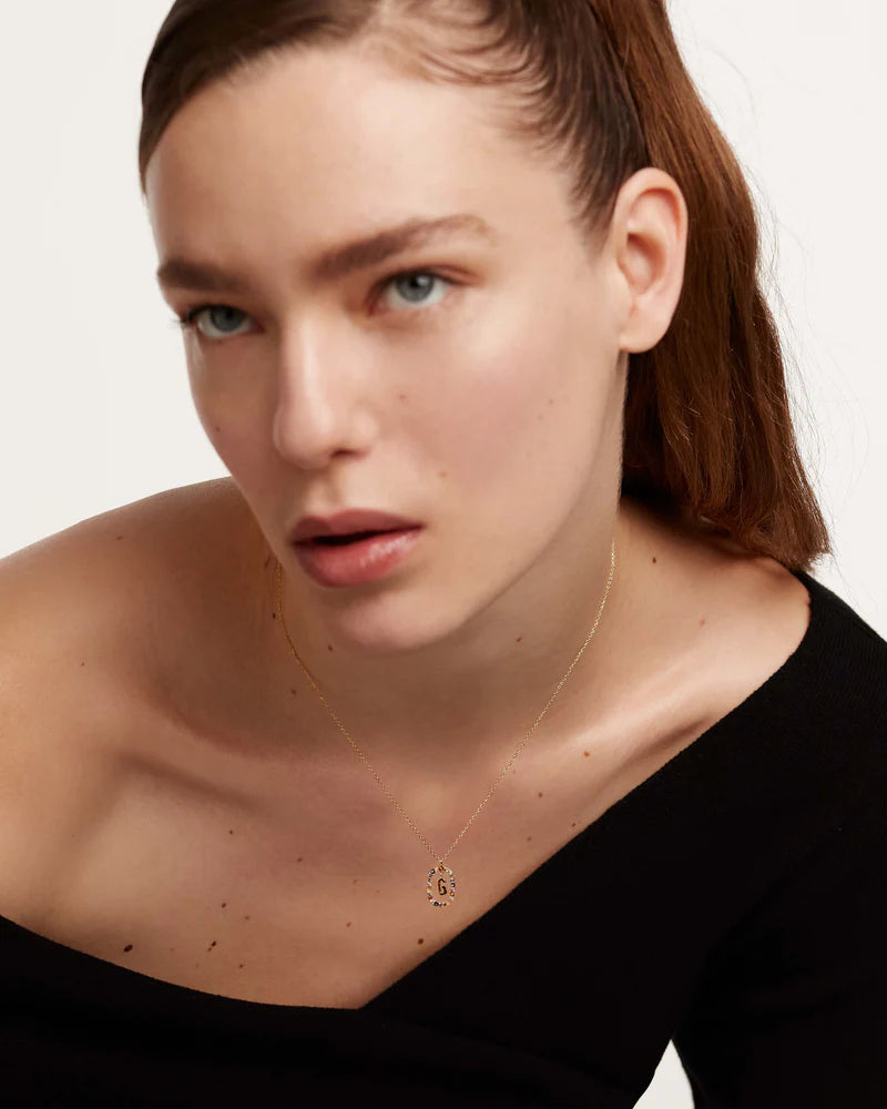 Golden Hour Letter Necklace