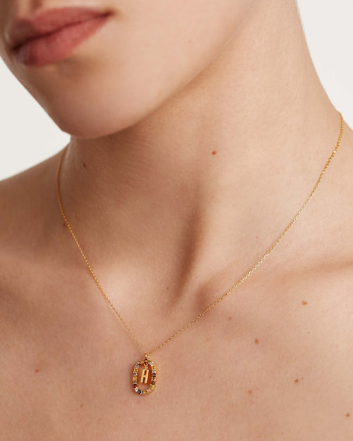 Golden Hour Letter Necklace
