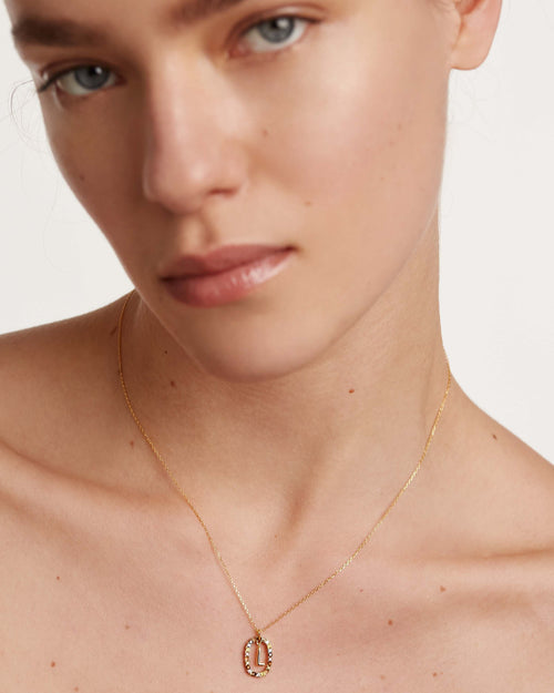 Golden Hour Letter Necklace