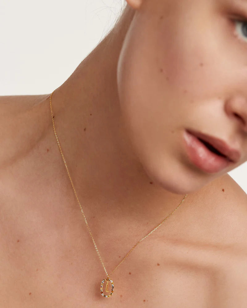 Golden Hour Letter Necklace
