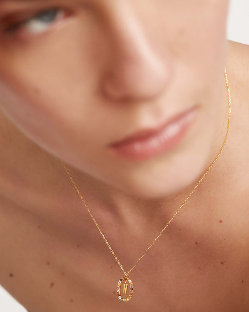Golden Hour Letter Necklace