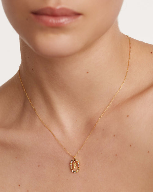 Golden Hour Letter Necklace