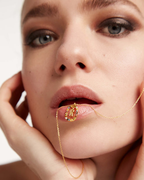 Golden Hour Letter Necklace