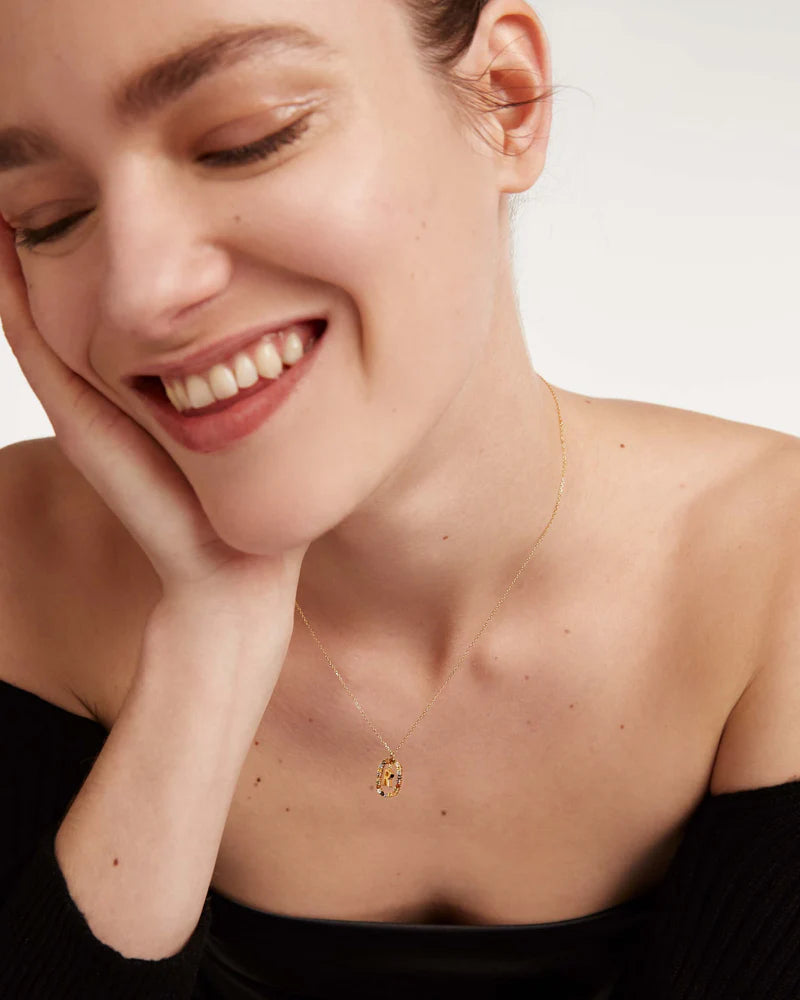 Golden Hour Letter Necklace