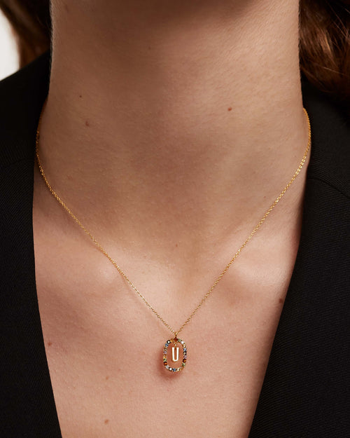 Golden Hour Letter Necklace