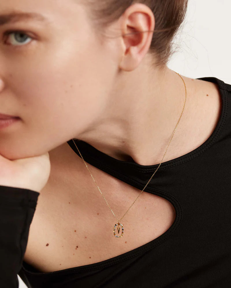 Golden Hour Letter Necklace