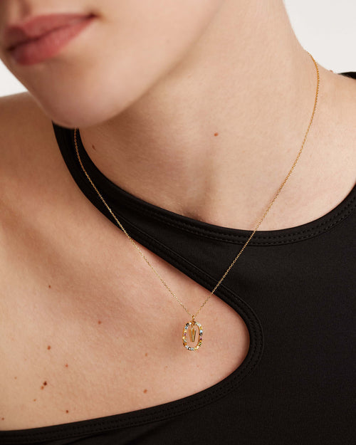 Golden Hour Letter Necklace