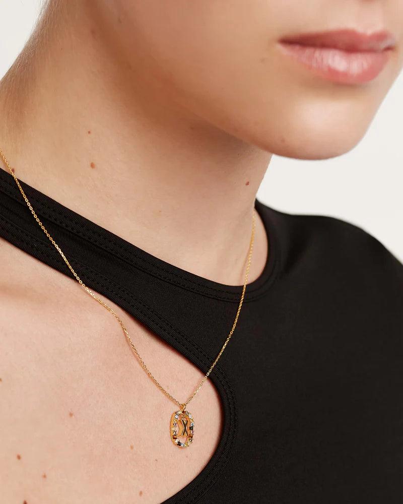 Golden Hour Letter Necklace